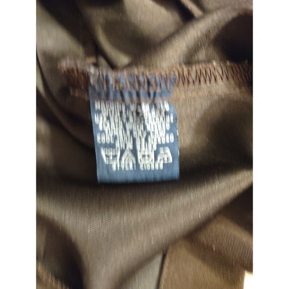 French Kuff Top Size 12 Brown Button down Collar Long Sleeve Thick - Picture 9 of 9